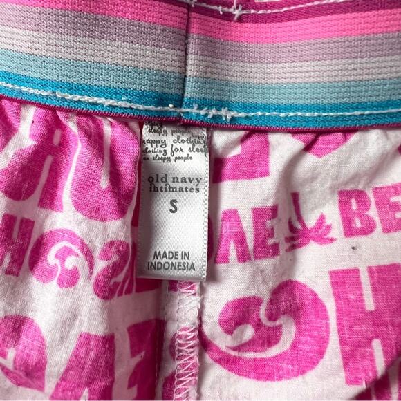 Old Navy Intimates Pink and White Pajamas Shorts Sz S - Picture 11 of 11